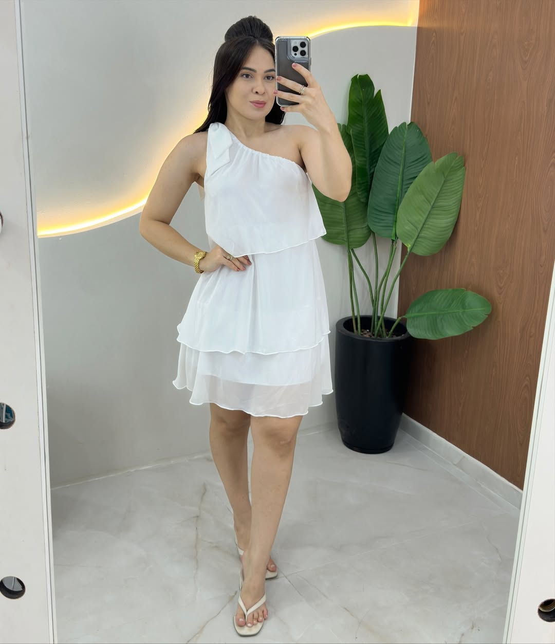 Vestido Alça Única